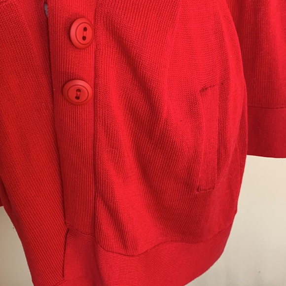 Nanette lepore red knitted cardigan - Picture 3 of 5
